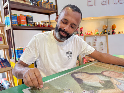 Kit papá contempla el arte